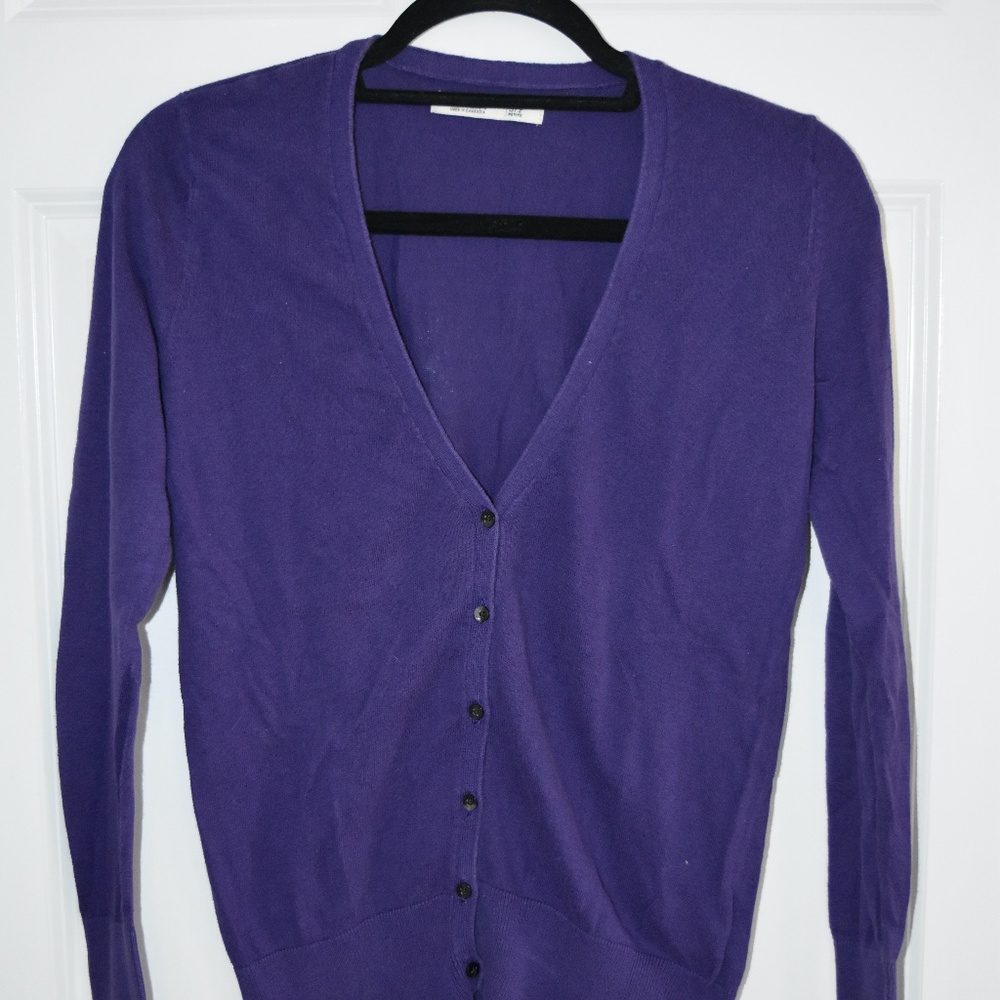 V Neck Button Up Cardigan